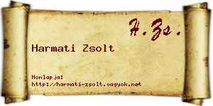 Harmati Zsolt névjegykártya